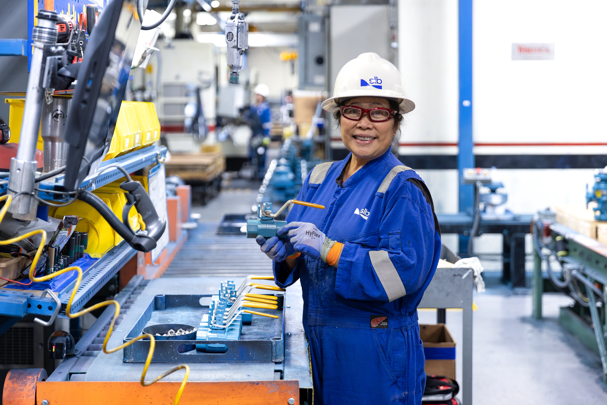 Industrial valve production floor